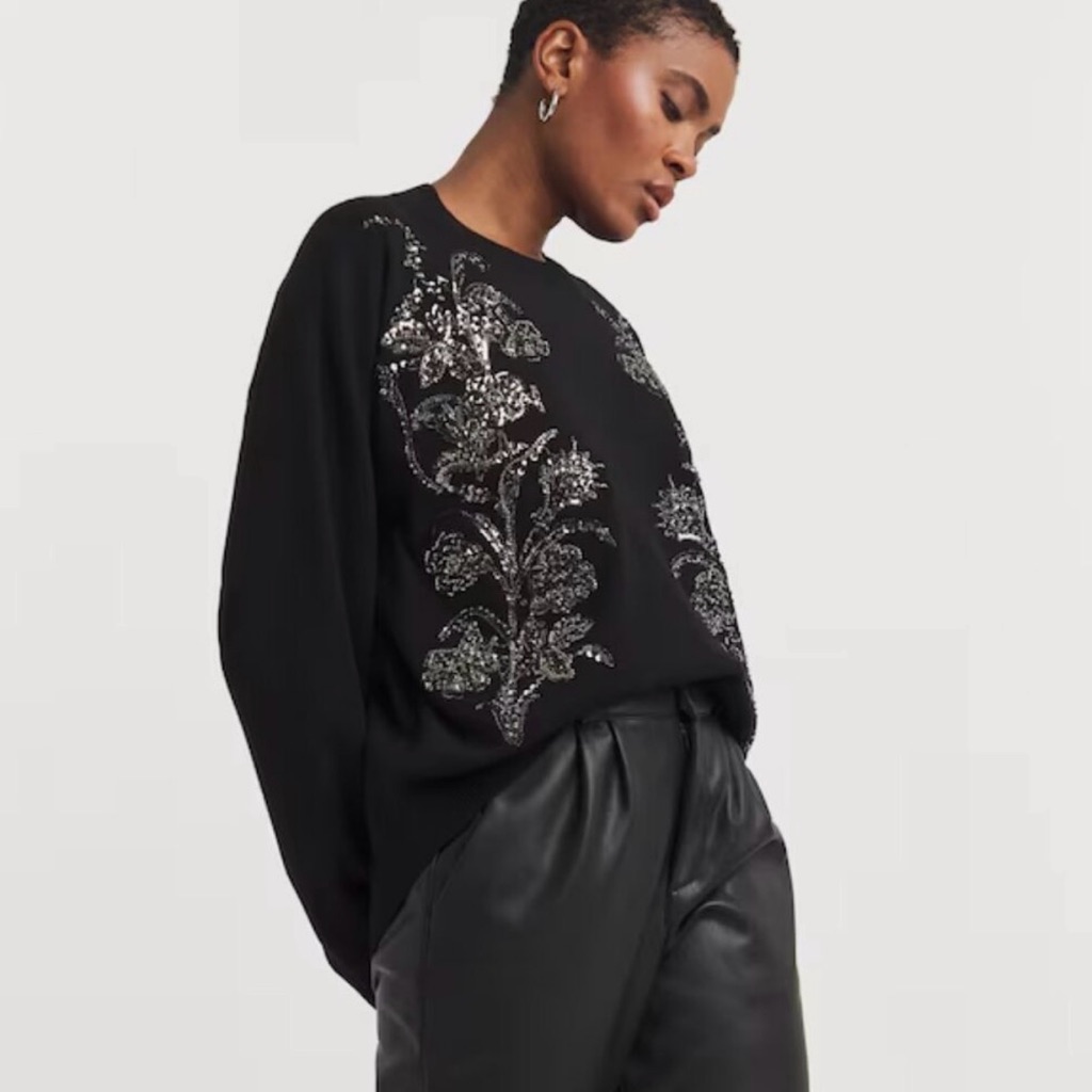 Euc Ted Baker Hazlie Embellished Sweater - Size Medium